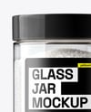 Plastic Jar with Coarse Sea Salt Mockup