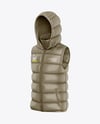 Glossy Down Vest Mockup