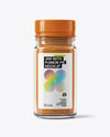 Clear Glass Jar with Pumpkin Pie Spice Mockup