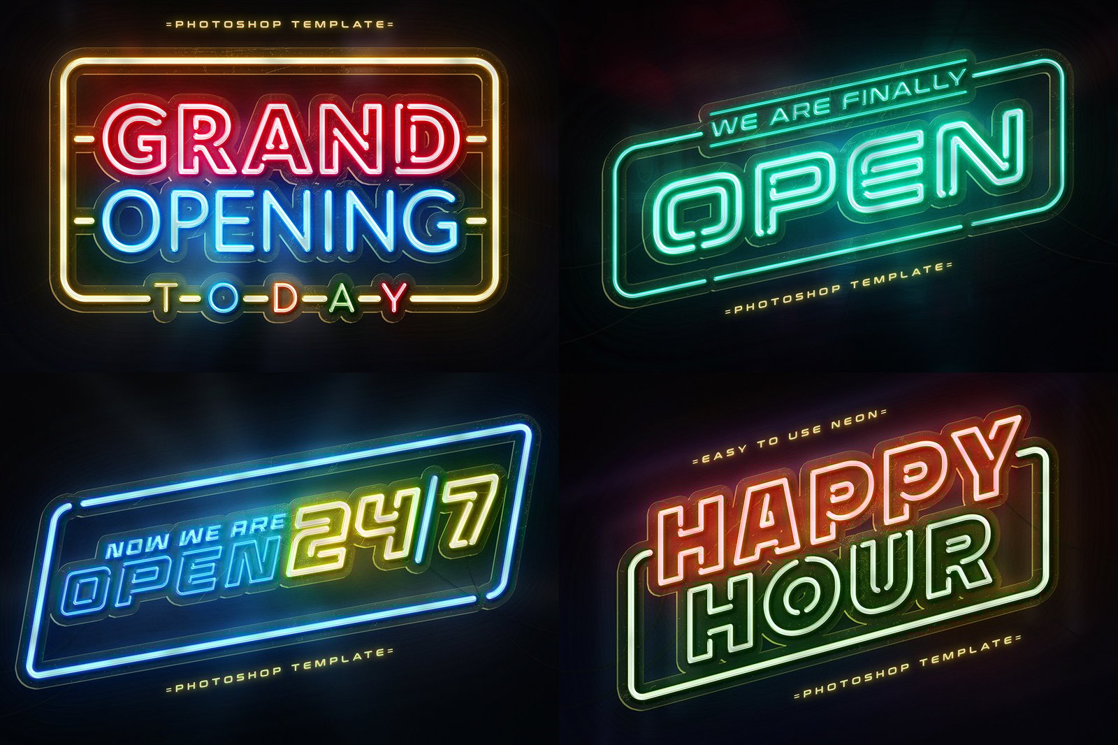 Neon Sign Text Effects