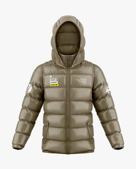 Glossy Down Jacket Mockup