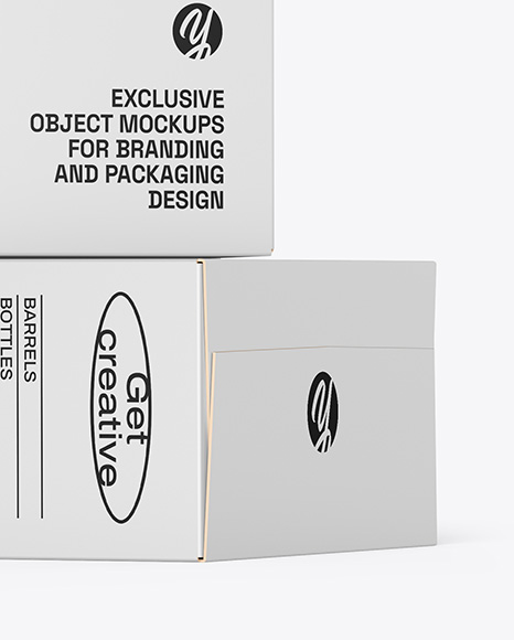 Two Paper Boxes Mockup