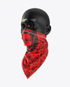 Neck Gaiter Mockup - Half Side View