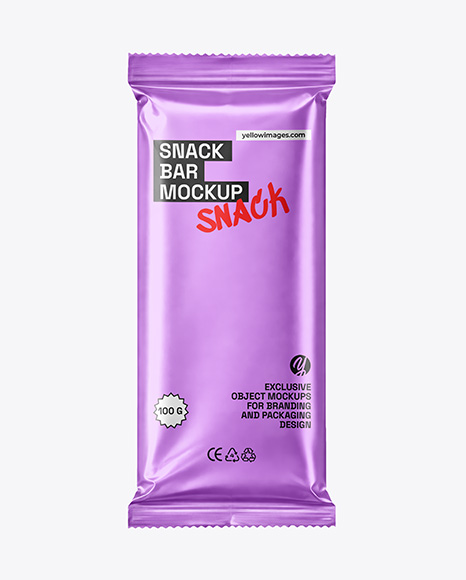 Metallic Chocolate Bar Mockup