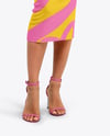 Woman Wearing Tight Dress Mockup