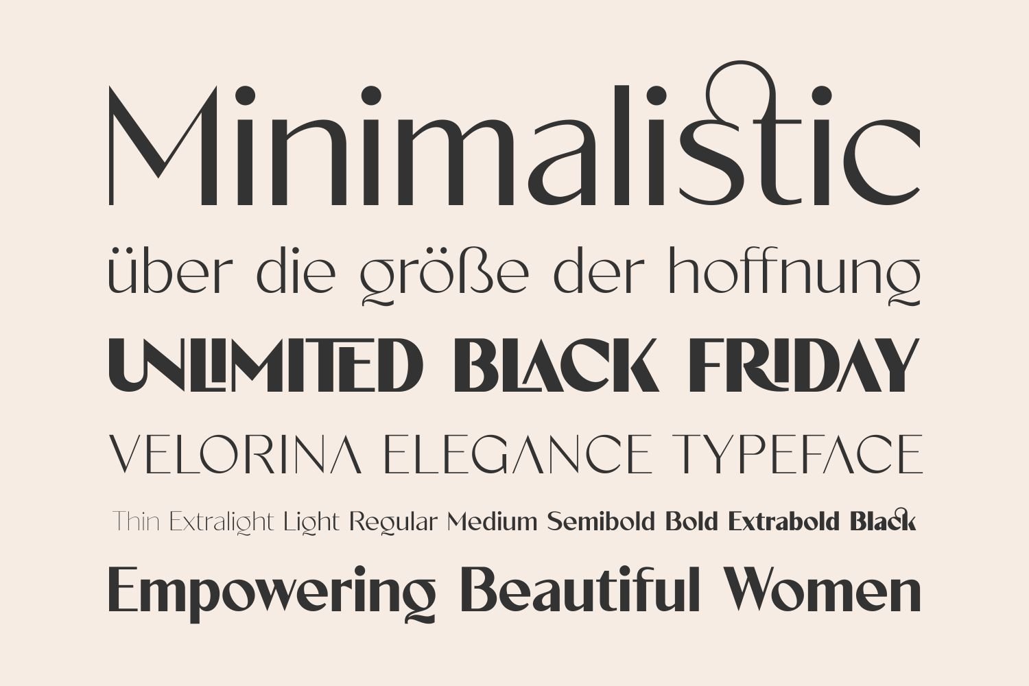 Velorina - Elegance Minimalist Font