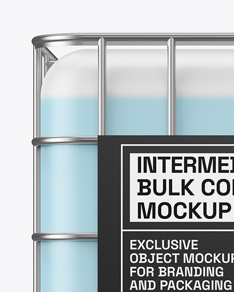 Intermediate Bulk Container (IBC) Mockup - Front View