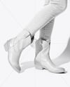 Cowboy Boots on Women's Legs Mockup