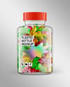 Gummy Bears Plastic Bottle Mockup