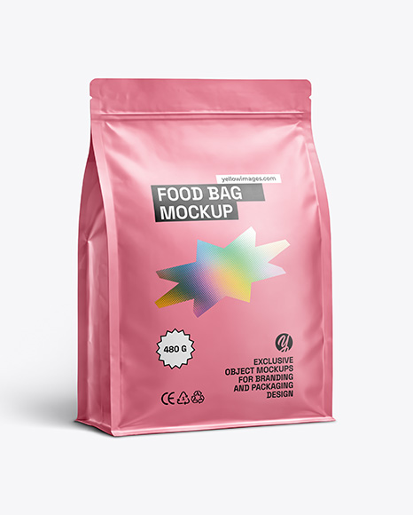 Matte Food Bag Mockup