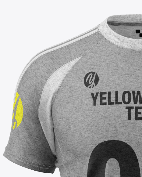 Heather T-Shirt Mockup - Front View