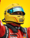 Man Wearing Racing Kit Mockup