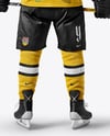 Man Wearing Full Ice Hockey Kit Mockup