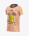 Kids Heather T-Shirt Mockup - Half Side View