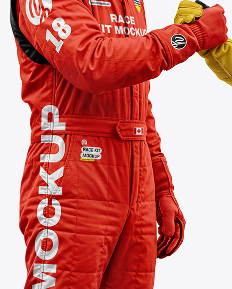 Two Men Wearing Racing Kits Mockup