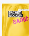Glossy Sachet Mockup