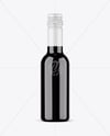 250ml Amber Bottle with Red Wine Mockup
