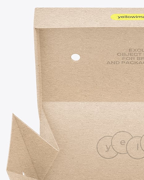 Kraft Paper Takeaway Food Box Mockup