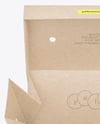 Kraft Paper Takeaway Food Box Mockup