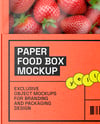 Kraft Strawberry Box Mockup