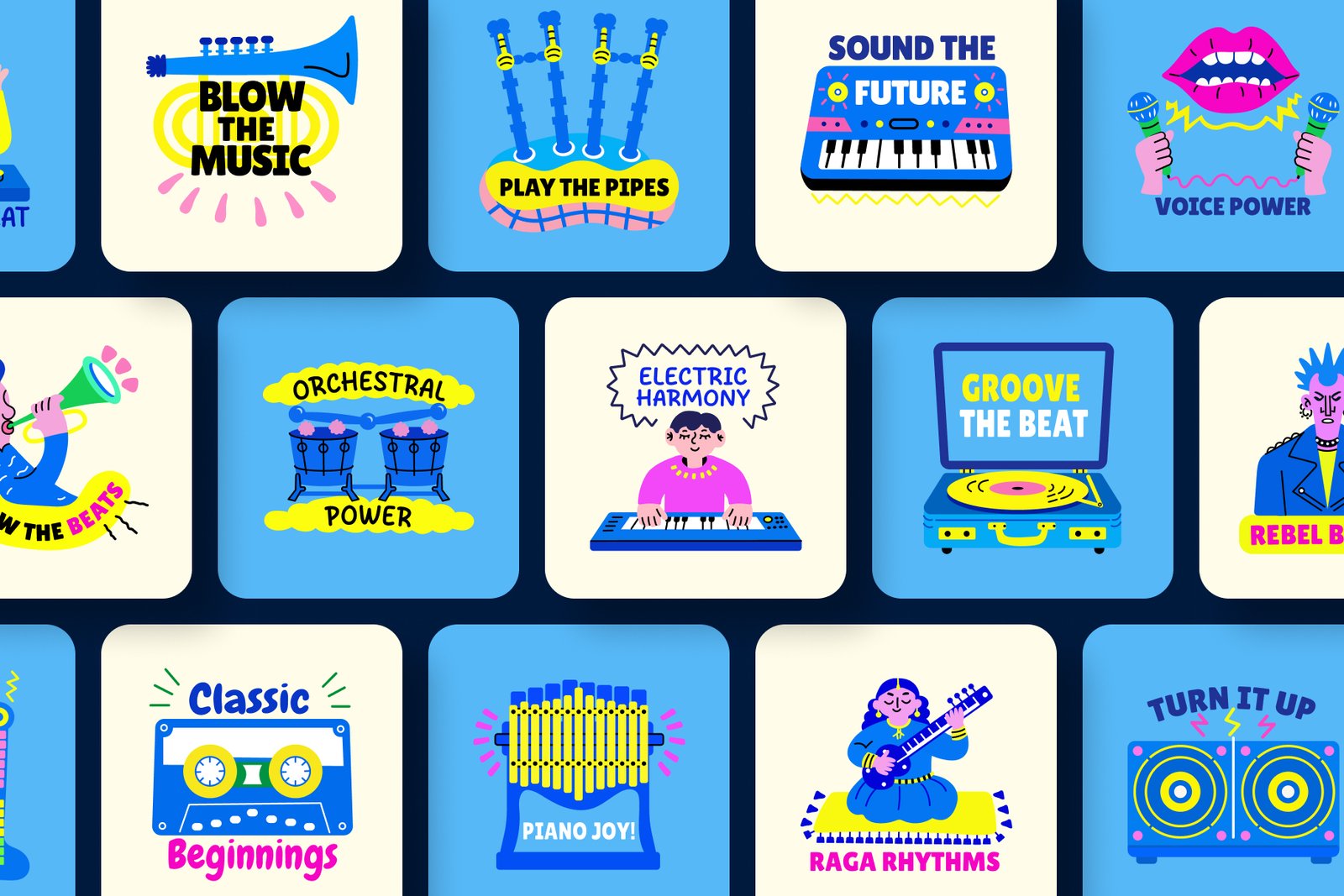 Music Stickers Collection