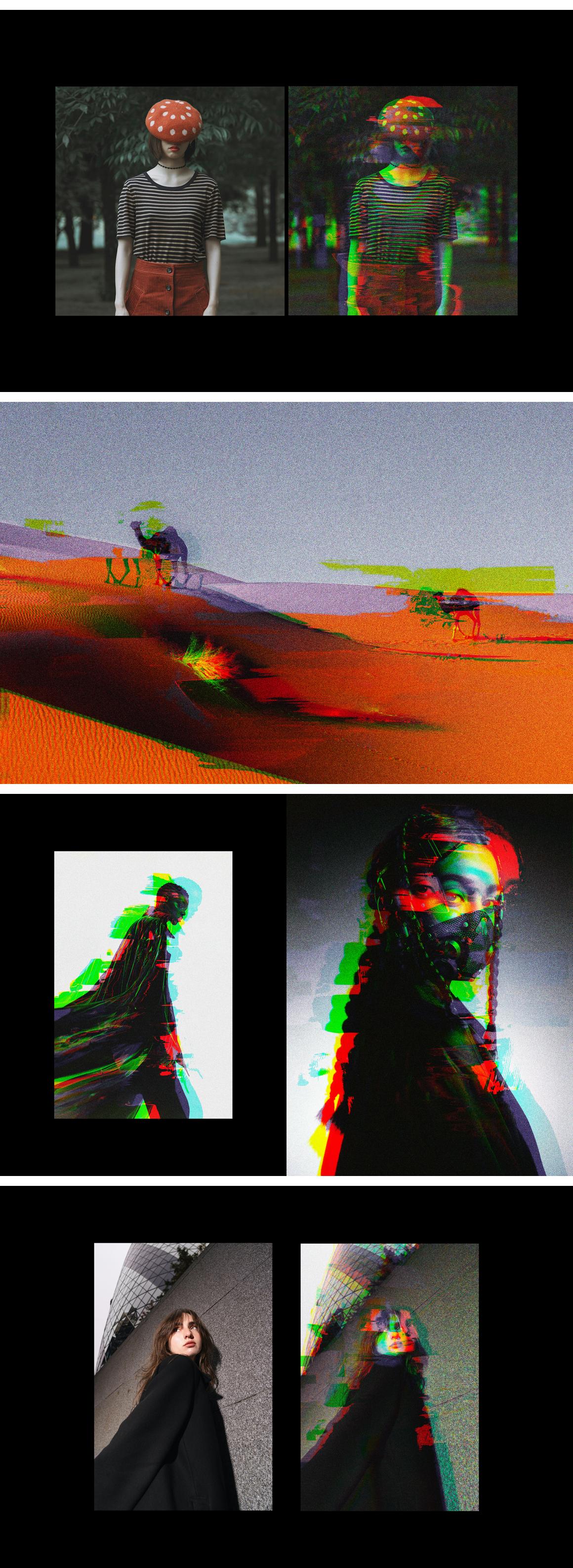 Glitch Photo Effect Template