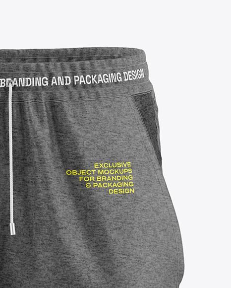 Heather Men’s Pants Mockup - Front View