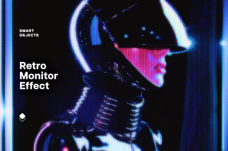 Retro Monitor Photo Effect - Add-Ons