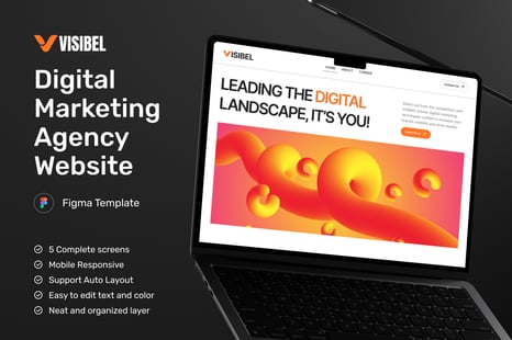 VisiBel - Digital Marketing Website - UX & UI Kits