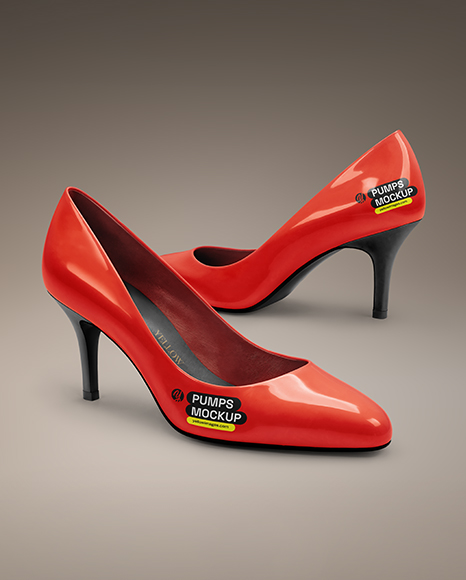Pair of Pumps Mockup