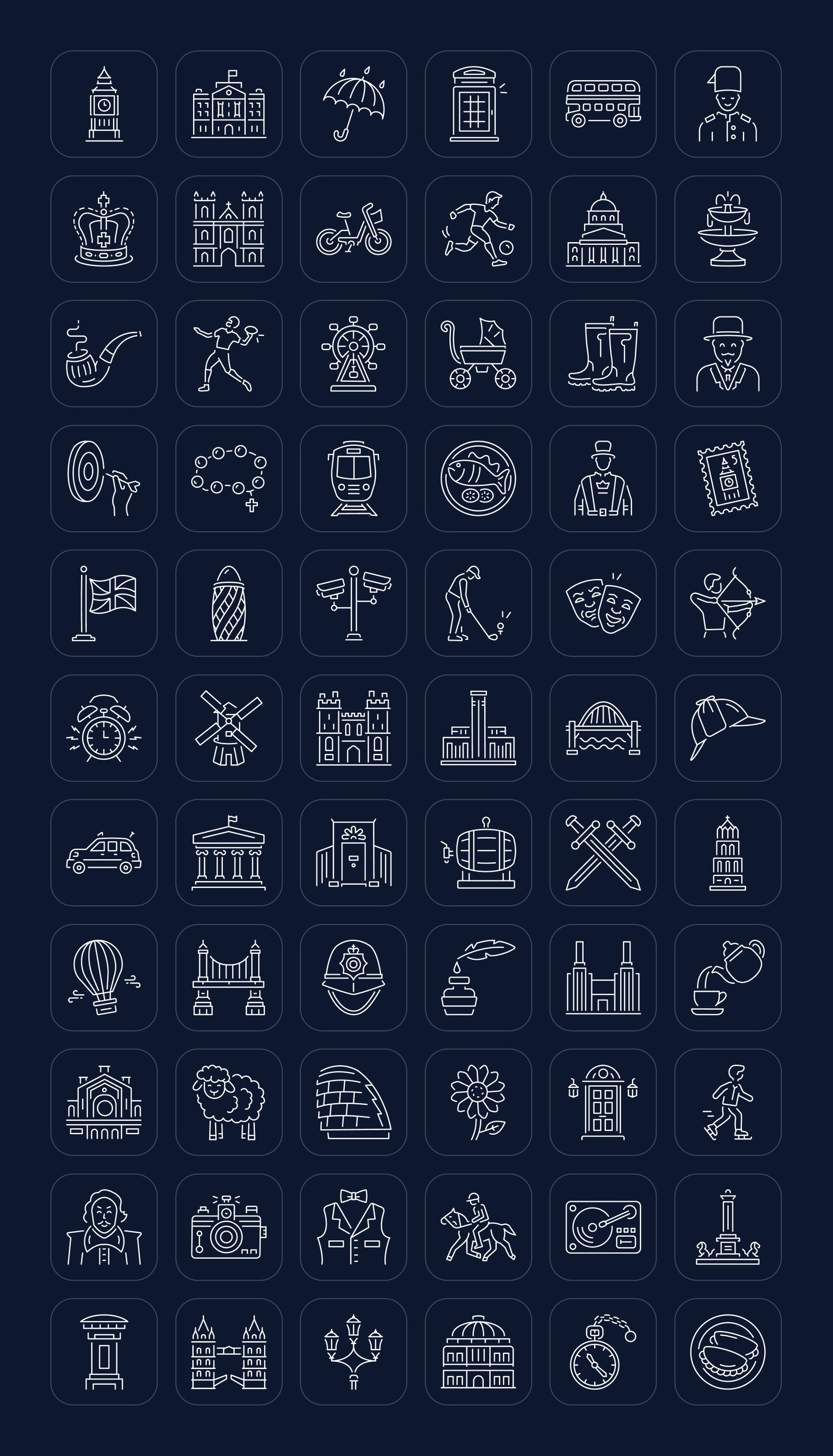 London Icon Art Set