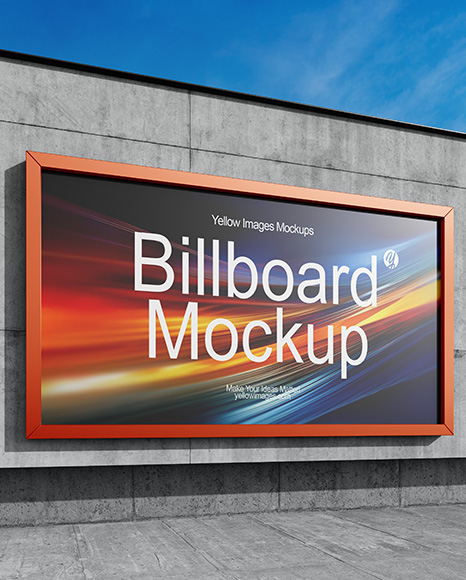 Billboard on the City Street Mockup