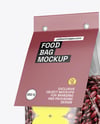 Transparent Package with Beans Mockup