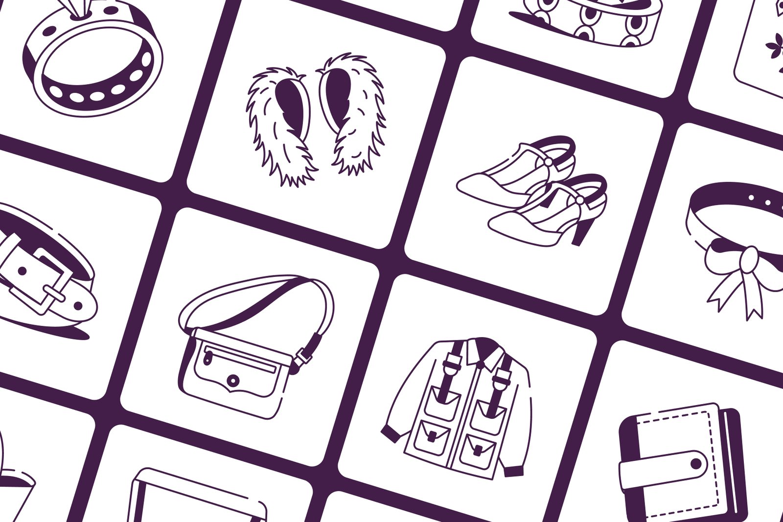 Fashion Drawings Illustration Set