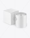 Candle with Box Mockup