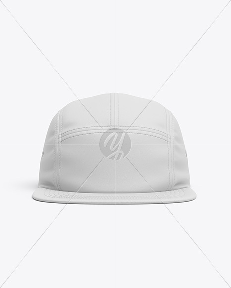 Five Panel Cap Mockup - Front View