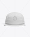 Five Panel Cap Mockup - Front View