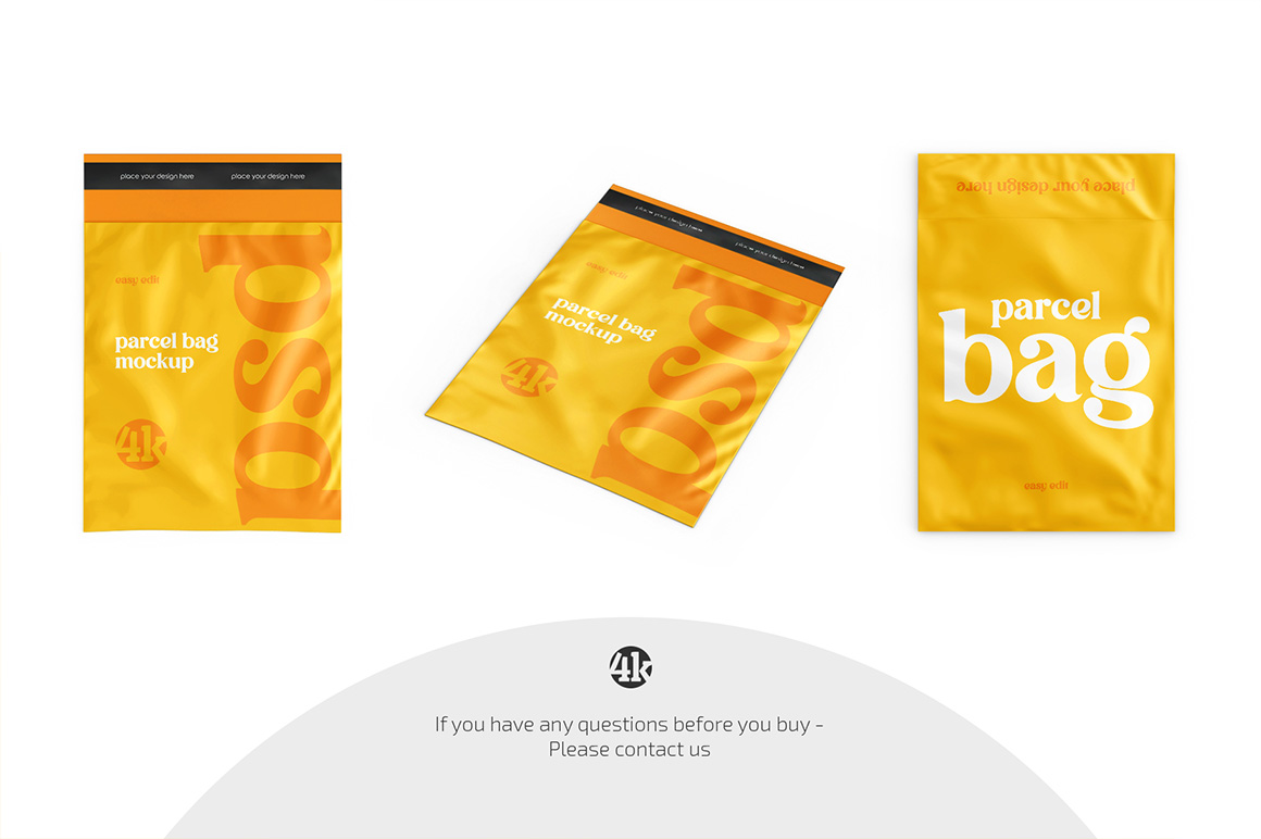 Parcel Bag Mockup Set