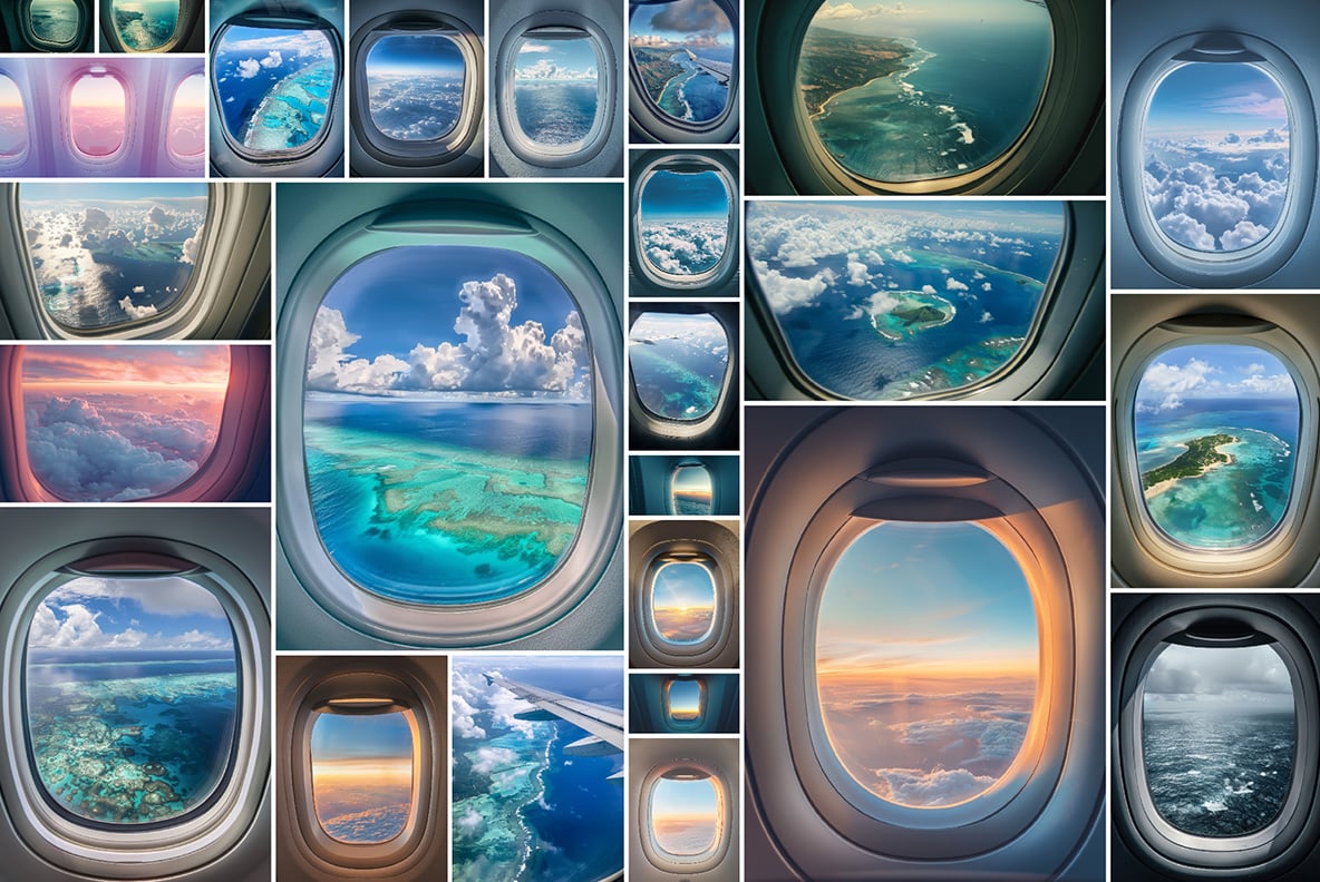 Airplane windows