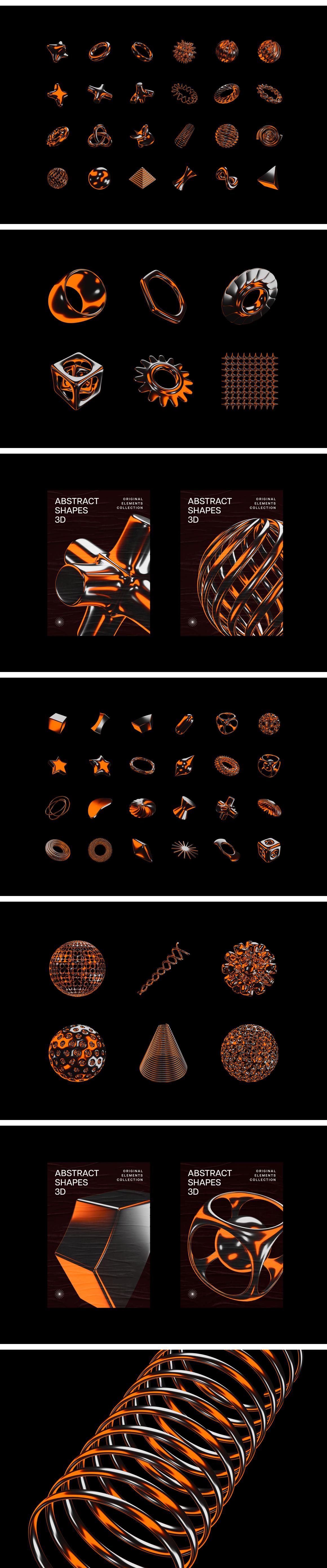Color Chrome 3D Objects