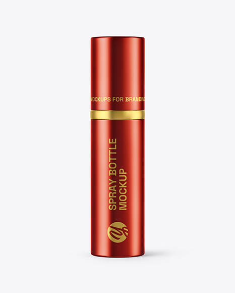 Metallic Spray Bottle Mockup