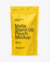Matte Stand-Up Pouch Mockup