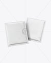Two Square Sachets Mockup