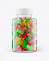 Gummy Bears Plastic Bottle Mockup
