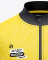 Full-Zip Long Sleeve Jersey Mockup