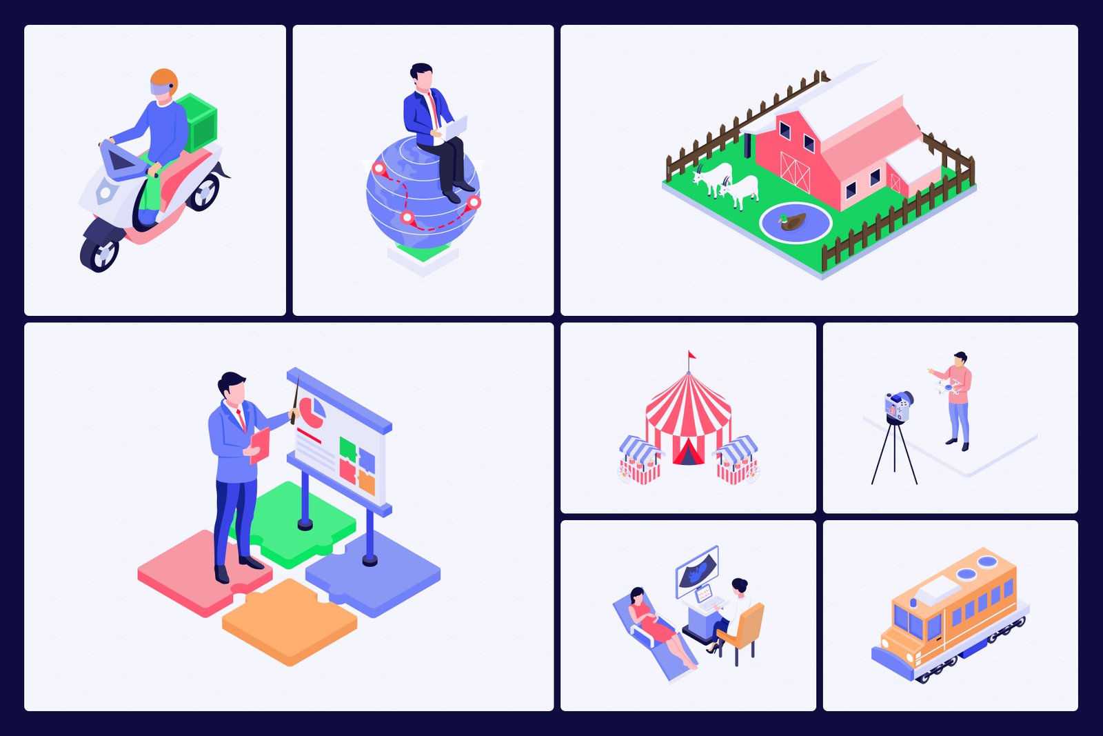 Everyday Isometric Icons Bundle