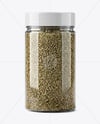 Plastic Spice Jar with Thyme Mockup