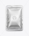 Glossy Metallic Sachet Mockup