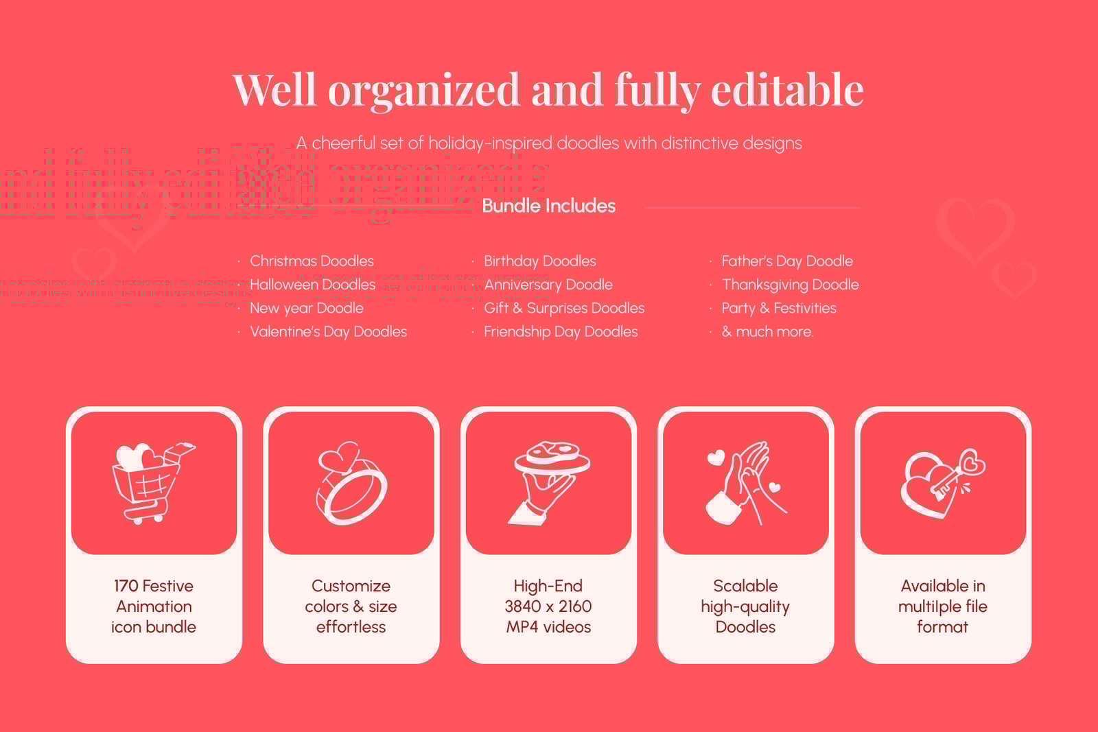 Animated Love and Celebration Icons