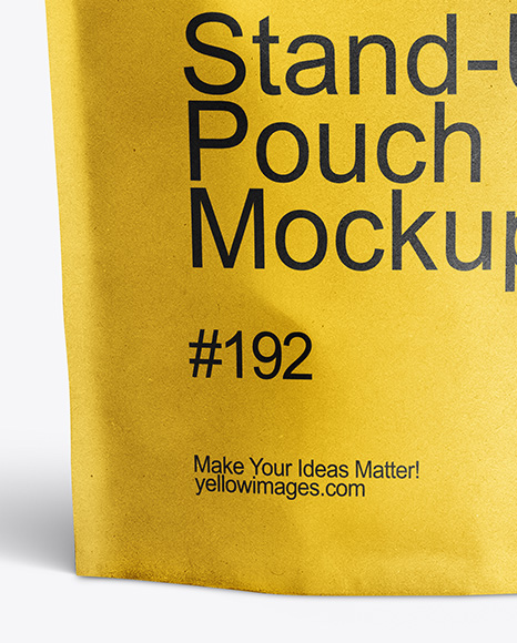 Kraft Stand-up Pouch Mockup